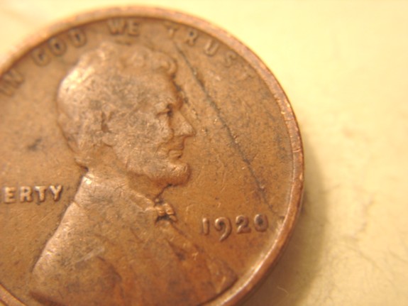 1920-Lincoln-Wheat-Cent-Die-Crack,-Die-Break-Or-Lamination?